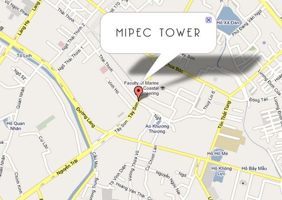 Vị trí dự án Mipec Tower